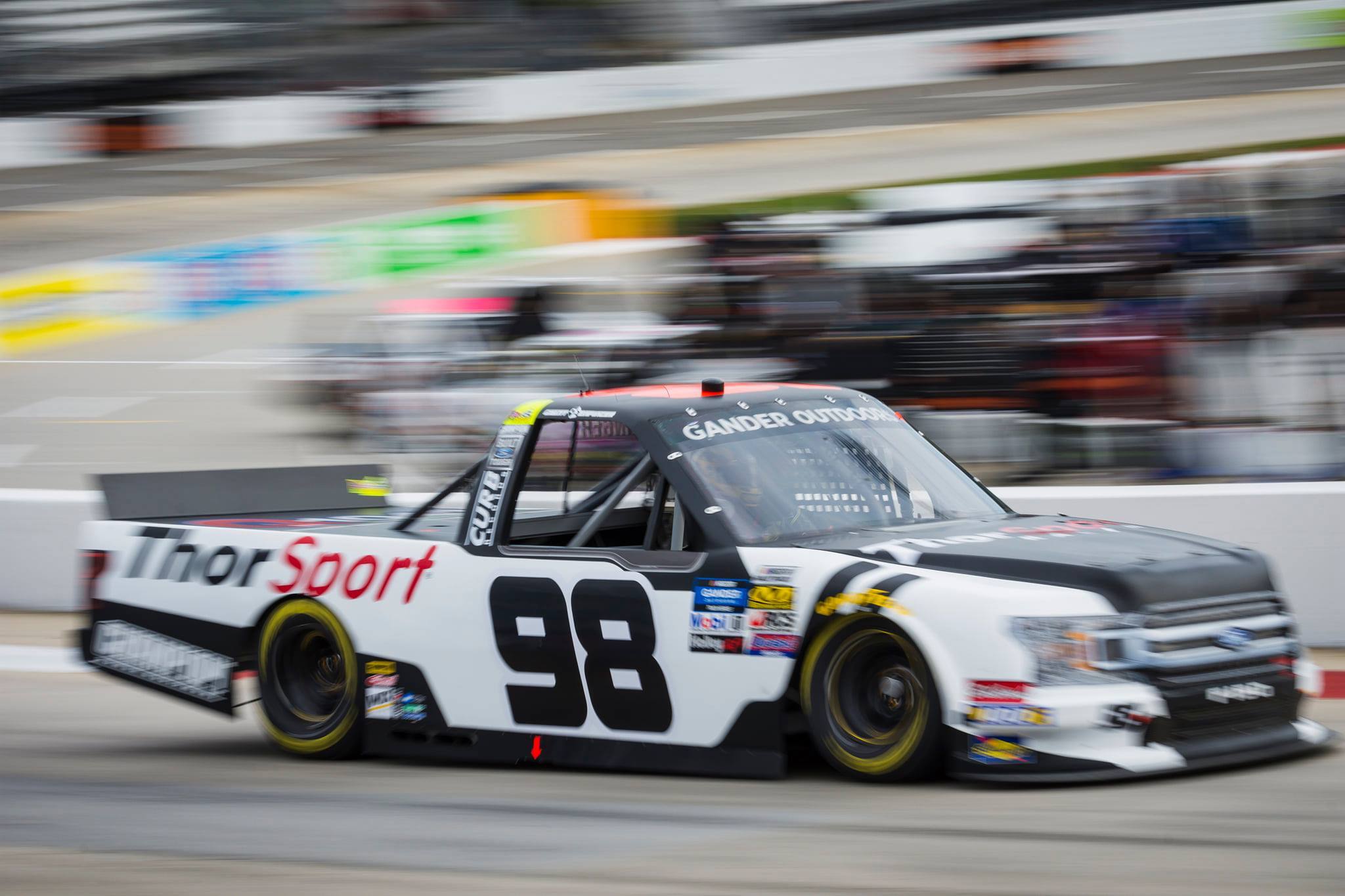 Grant Enfinger was fourth and Ben Rhodes 16th for ThorSport in the Round of 6 race at Martinsvile. Grant Enfinger was fourth and Ben Rhodes 16th for ThorSport in the Round of 6 race at Martinsvile.